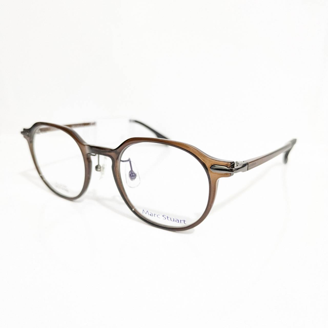 【Marc Stuart】クラウンパントセルフレーム クリアブラウン