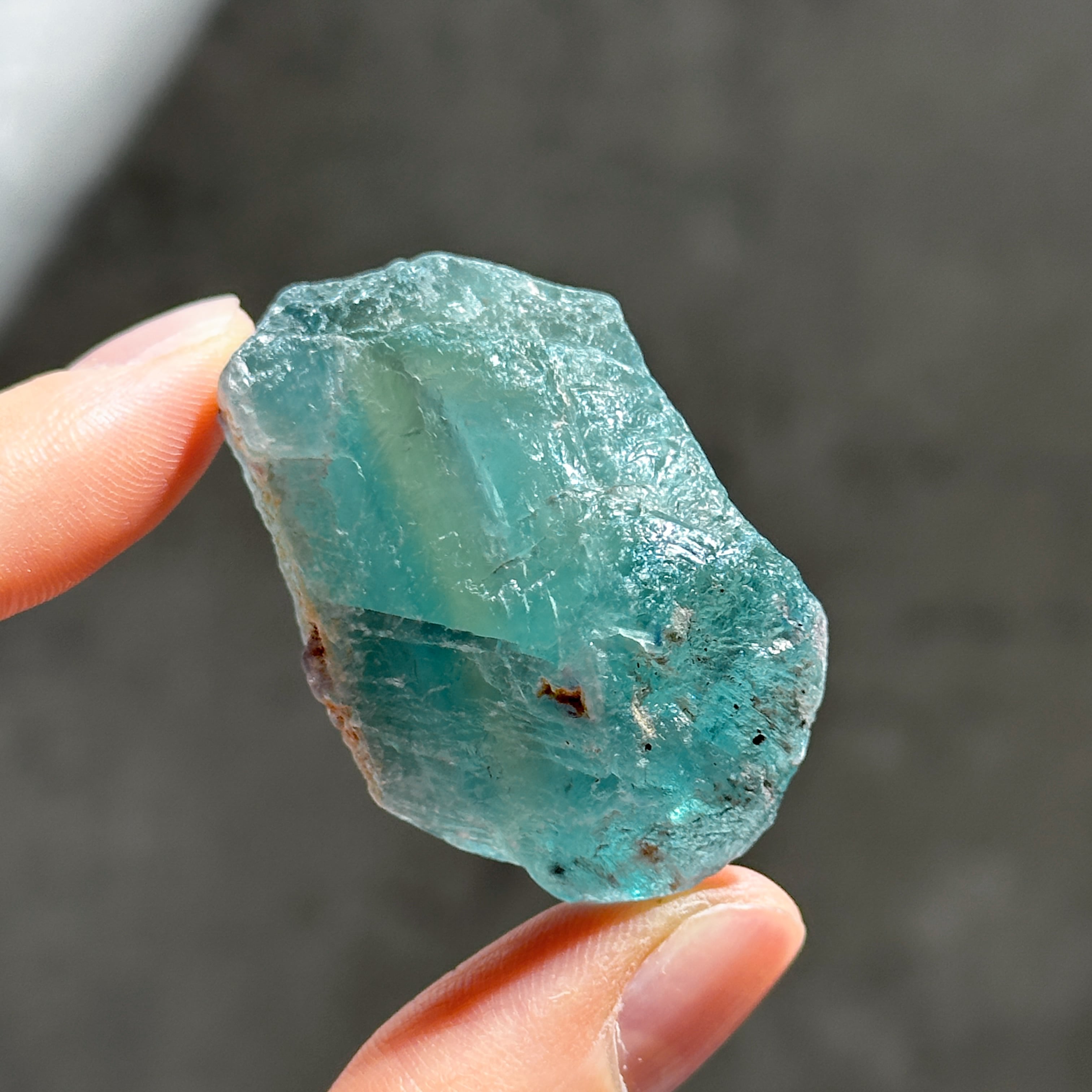 ブルー、グリーンフローライト 原石 76◇ Fluorite ◇天然石・鉱物
