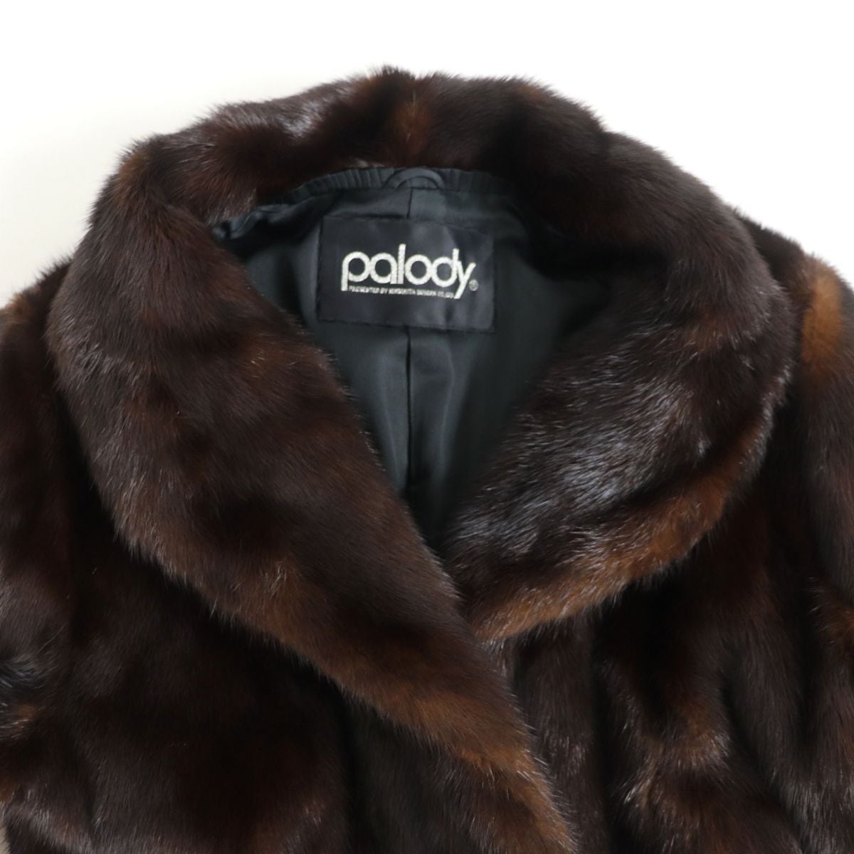 極美品☆Palody パロディ MINK ミンク 本毛皮コート ダークブラウン 7