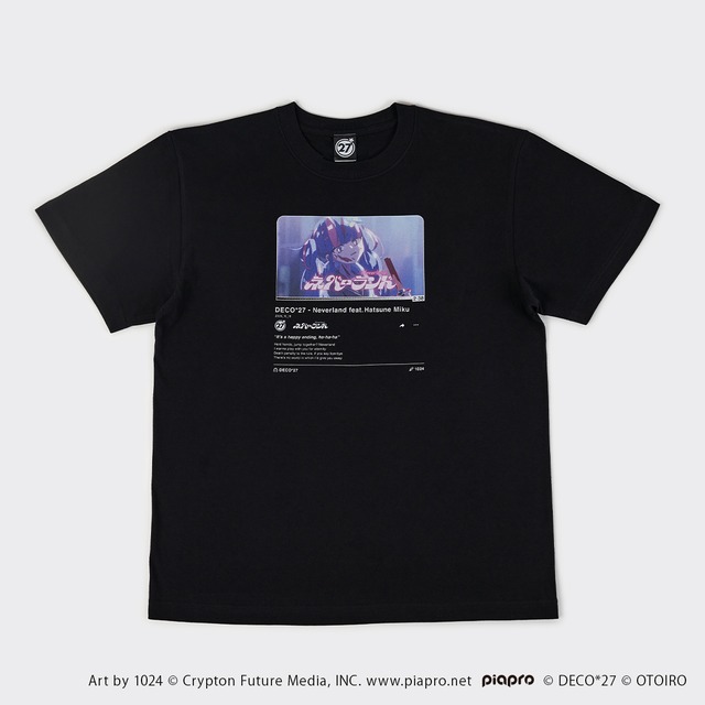 【ネバーランド】サムネイルTシャツ / ブラック【予約対象商品】