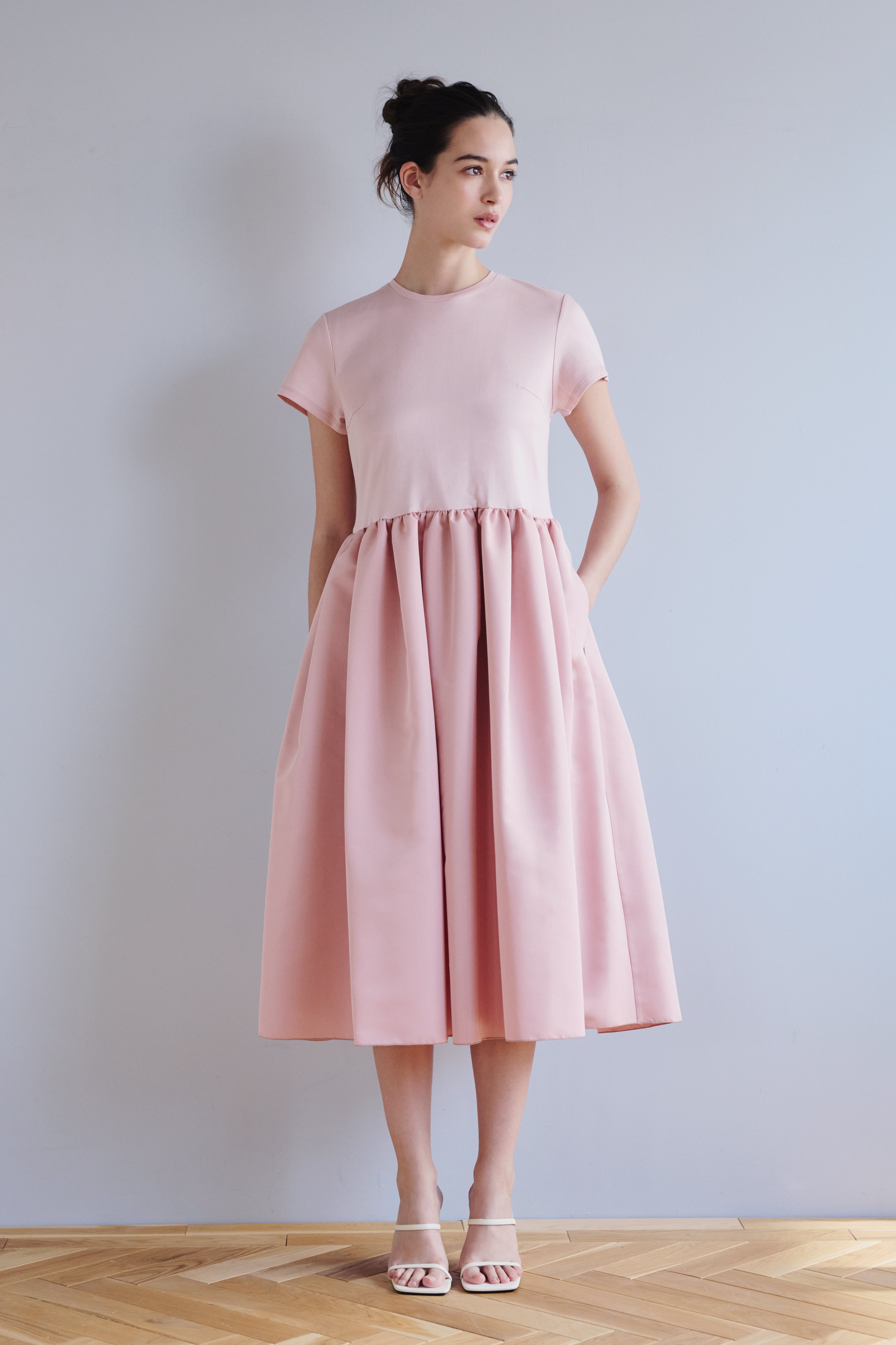 アミカキッズ　クチュールワンピース 7M-7Y ピンク COUTURE DRESS PINK 6Y-11Y | AMICA・kids