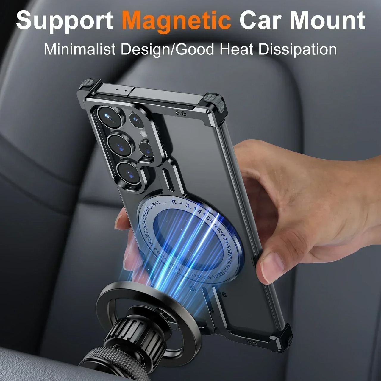 ◆Galaxy S24 Ultra◆ I-Shaped Camera Kickstand Aluminum Phone Case / I-シェイプ カメラ キックスタンド アルミニウム スマホケース