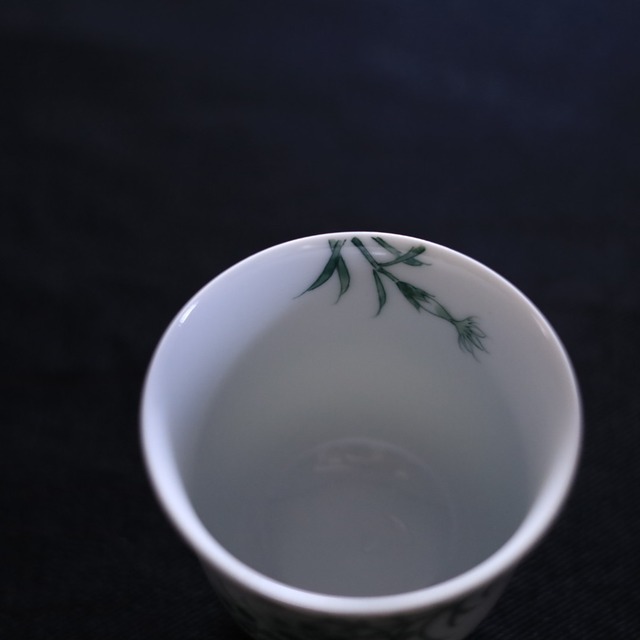 AS 平戸松山窯 クロム六彩花茶杯
