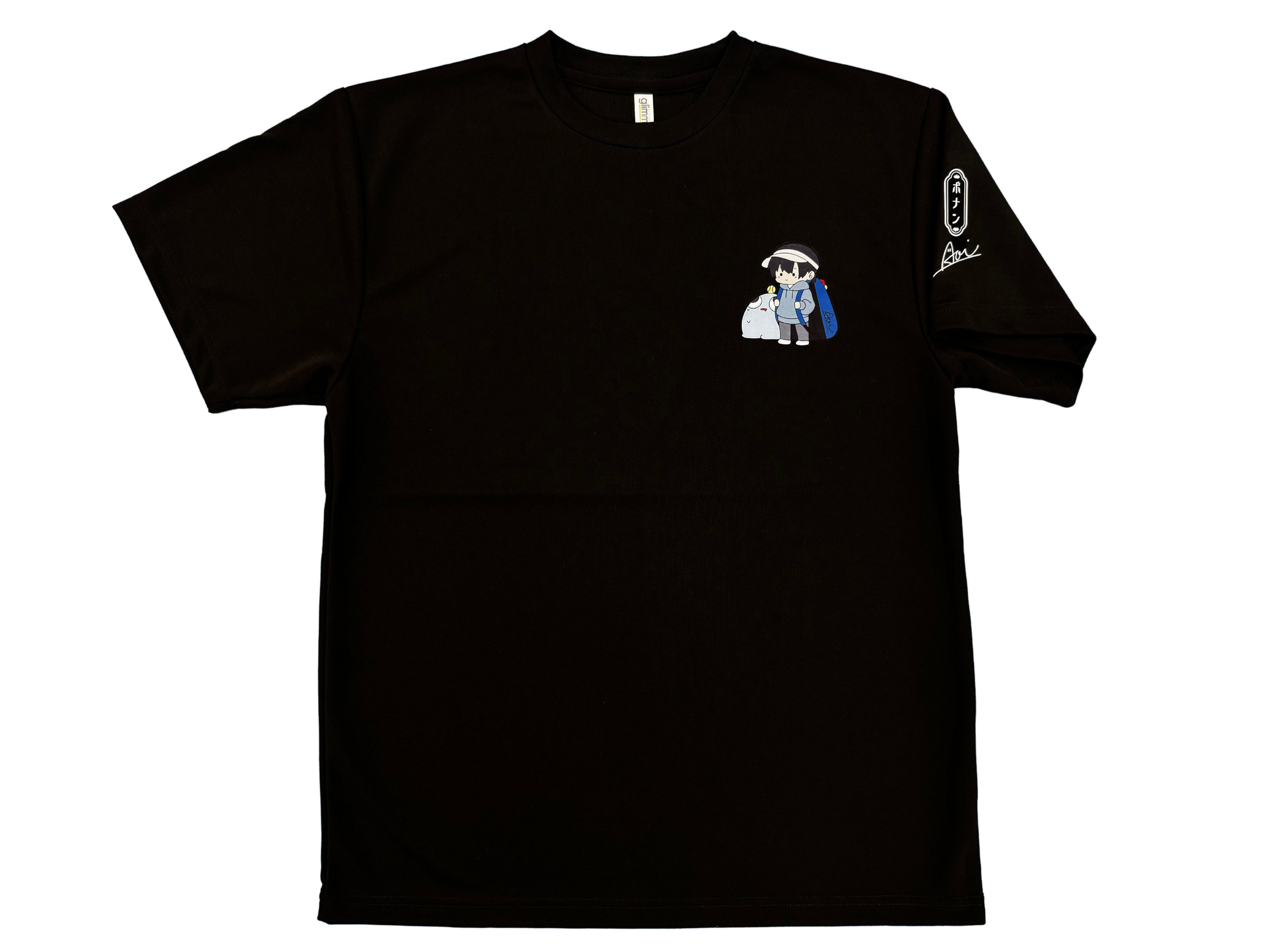 【黒】半袖ドライTシャツ 『あおいとあほい』 初回数量限定(各色40枚ずつ)