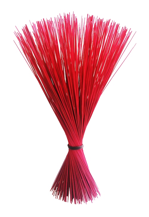 【イ草フラワー　レッド】Rush Grass Flower　RED　35ｃｍ 登録商標　GOZA 九州物産(福岡県柳川市)