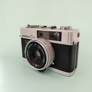 Konica C35 Flashmatic 整備済みフィルムカメラ｜本革ジェットブラック・3ヶ月保証