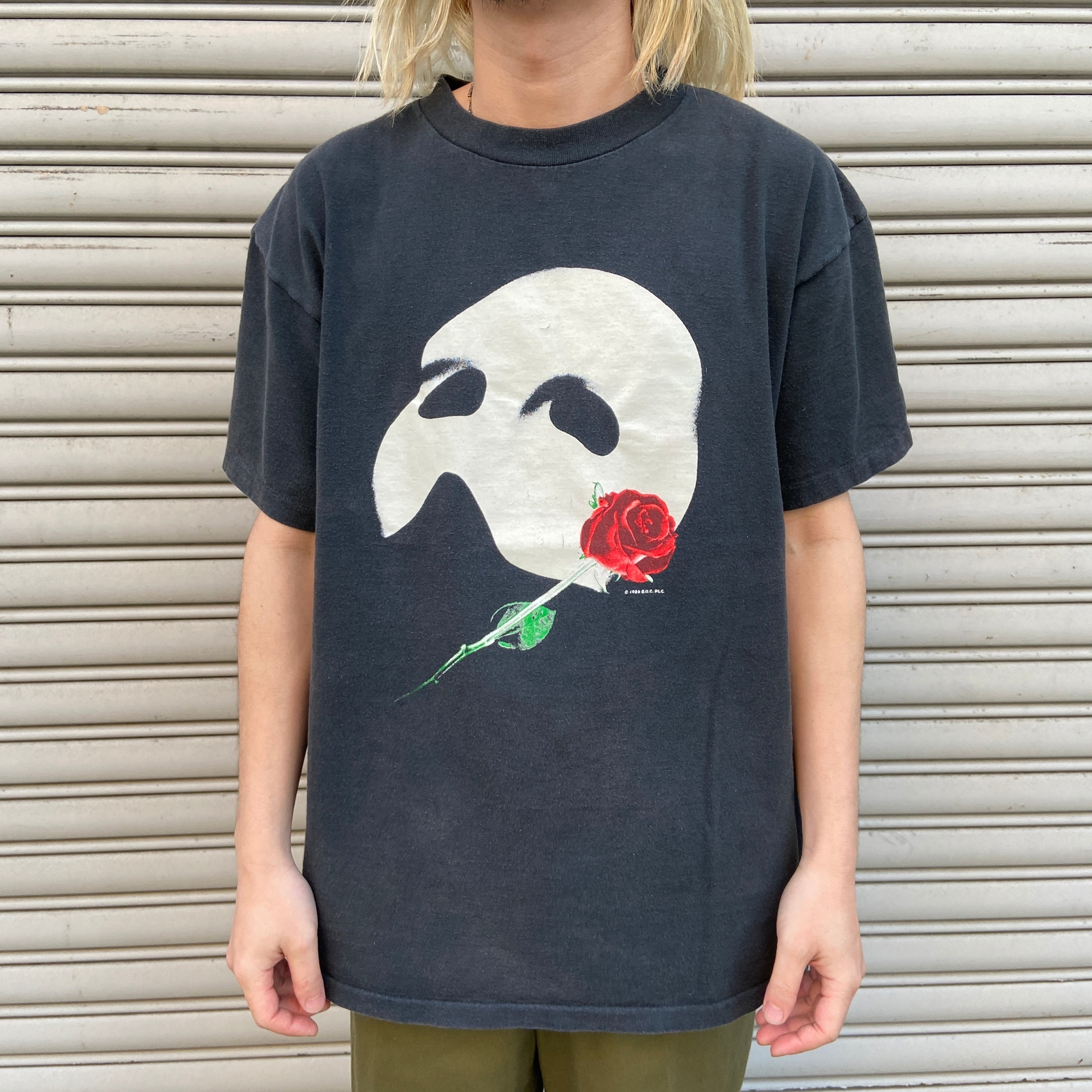 90s USA製 オペラ座の怪人 ミュージカルTシャツ ブラック XL | 古着屋 Uan