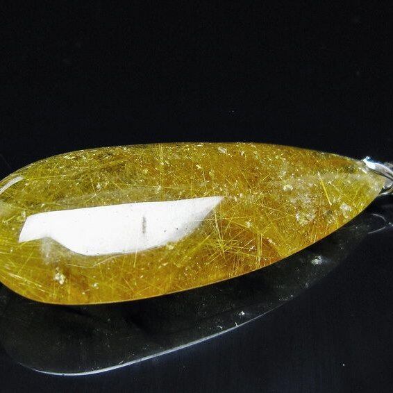 ルチルクォーツ ペンダント 一点物 メール便可 [M便 1/20] 112-13032