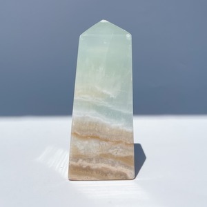 カリビアンブルーカルサイト(クリアタイプ) タワー14◇Caribbian Blue Calcite◇天然石・鉱物・パワーストーン