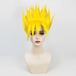 コスプレ耐熱ウィッグ イエロー オールバック 立上げ ウィッグ ★ドラゴンボール/カカロット 孫悟空 超サイヤ人 等 ★受注品★