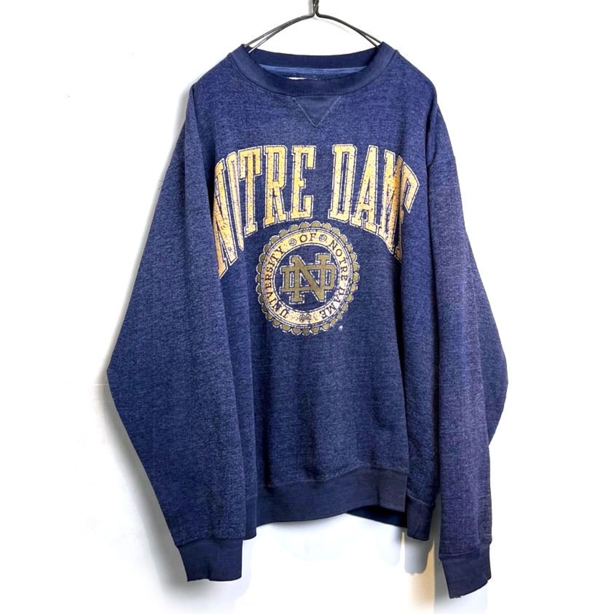 GALT SAND College Sweatshirt, Made in USA, Men's Size L cotton navy blue type Vintage Second Hand