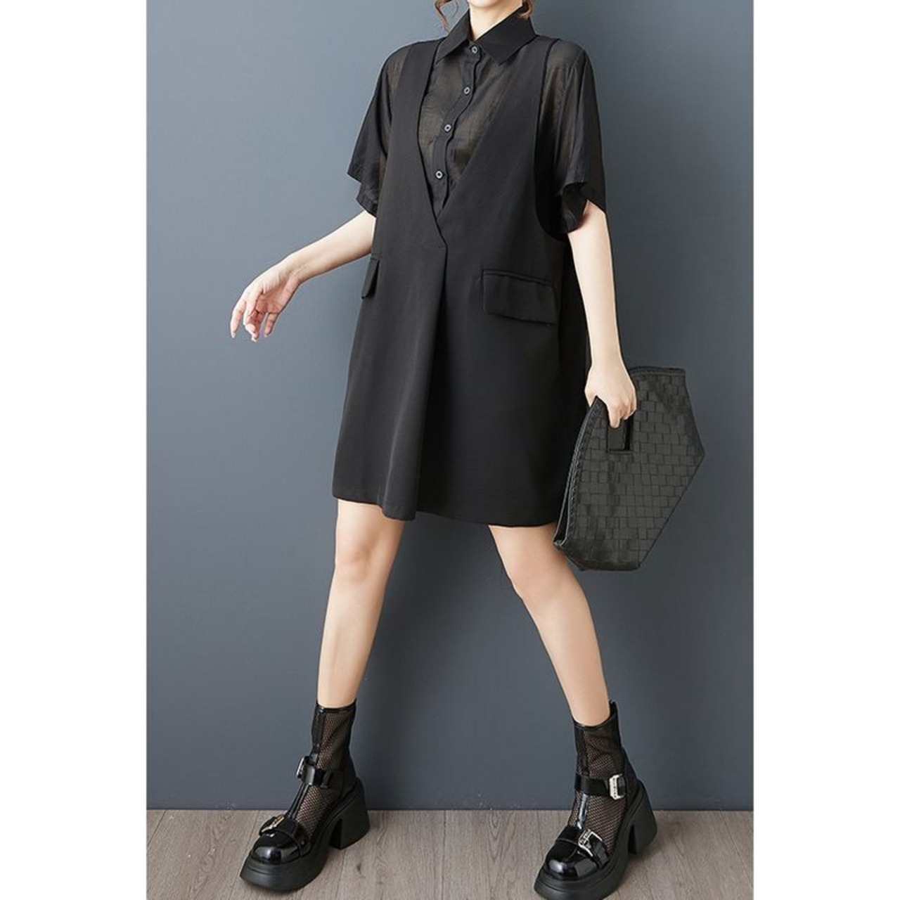 フェイクレイヤード シャツ 30178