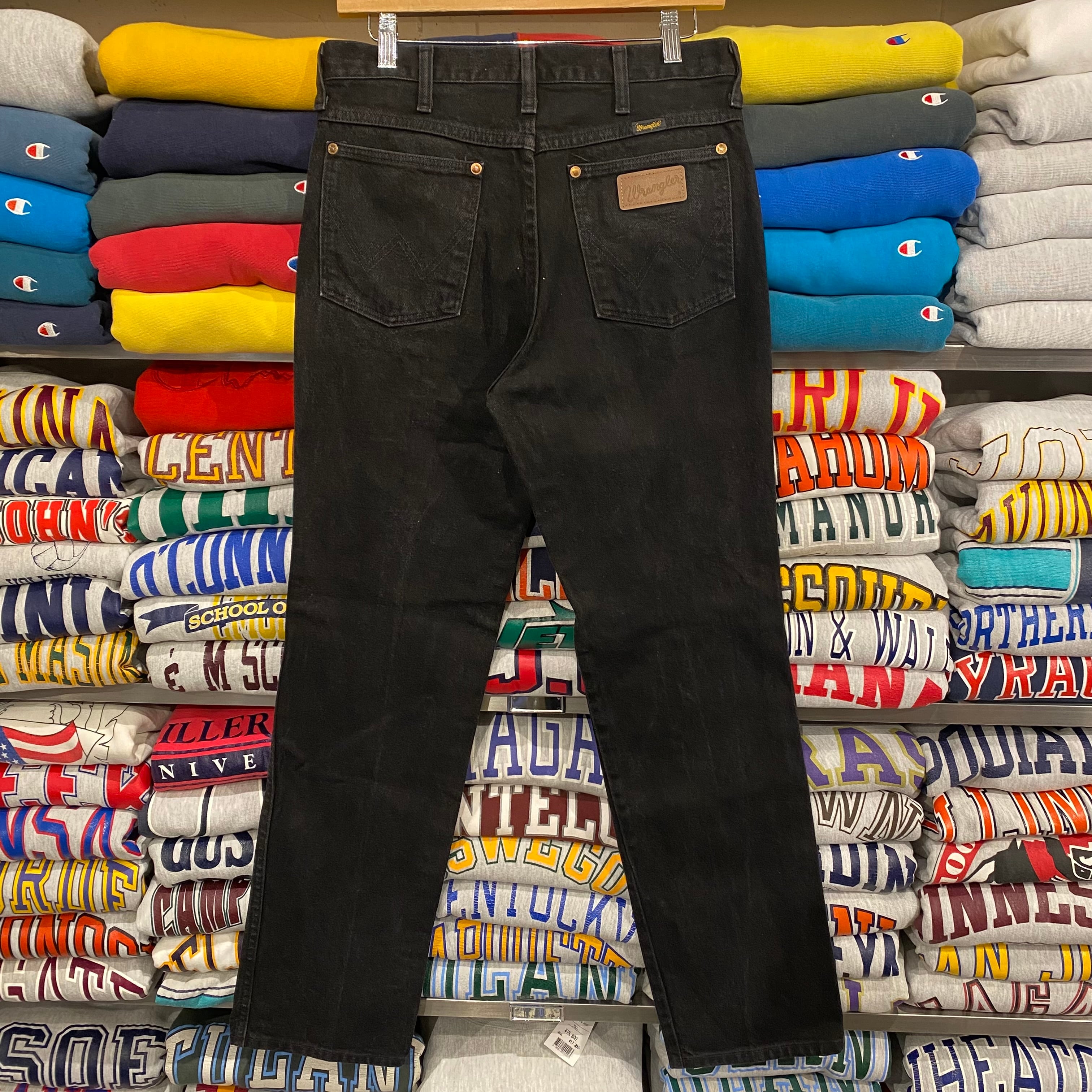 90s WRANGLER BLACK DENIM W30 L32 | BerBerJin / & BerBerJin