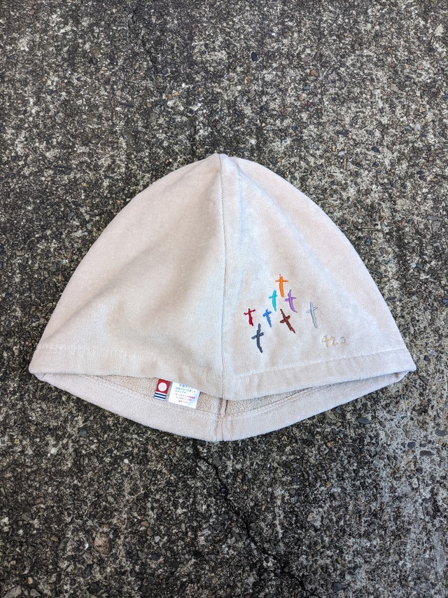"深緑" original sauna hat / made in 今治 / SAND