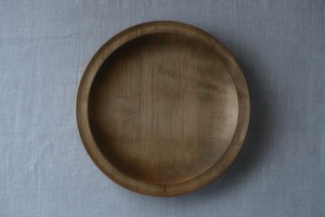 リム皿　215mm　鉄媒染