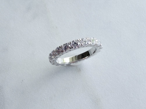 round cut eternity ring