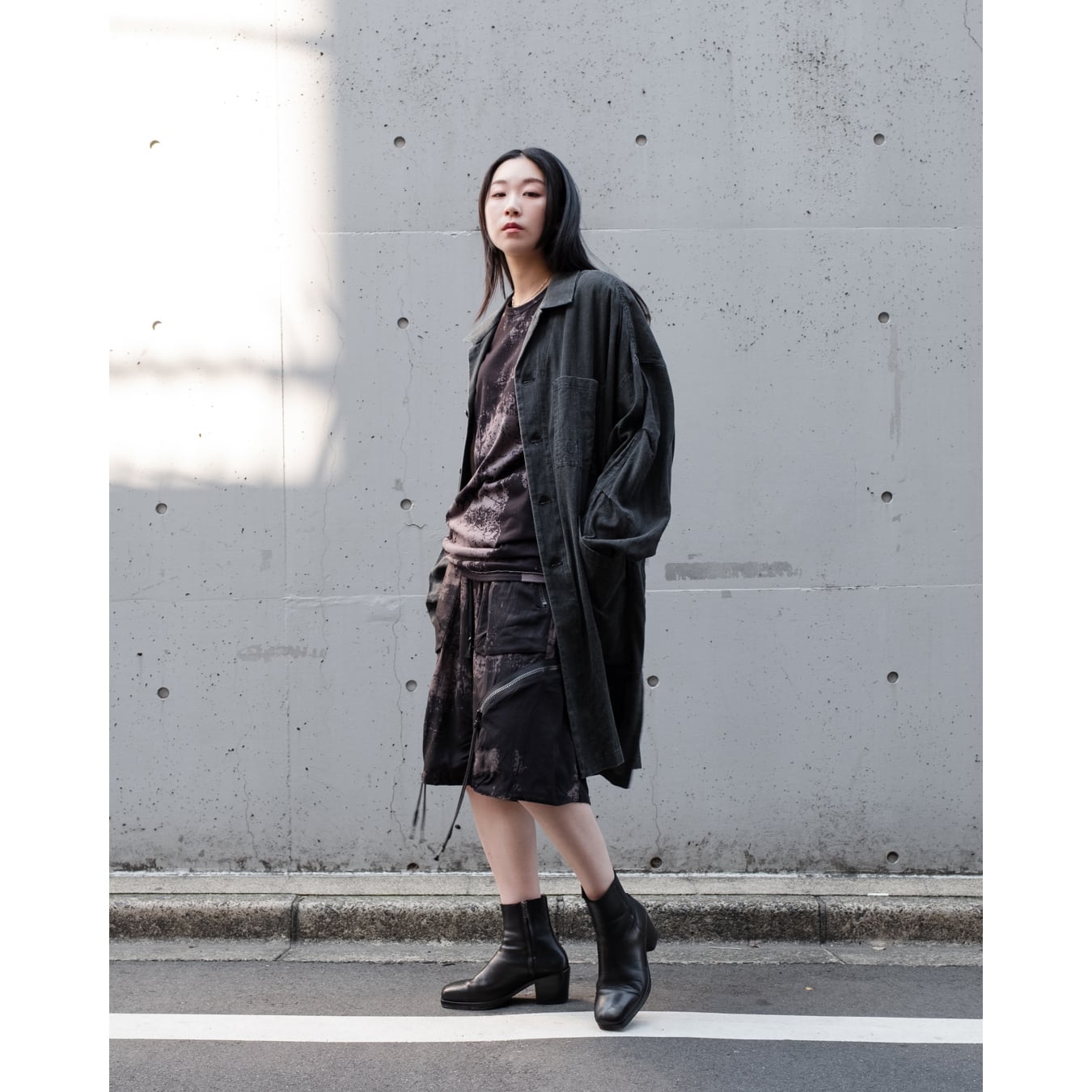 D.HYGEN] (ディーハイゲン) ST107-1525S Brush Print Rayon × Cotton
