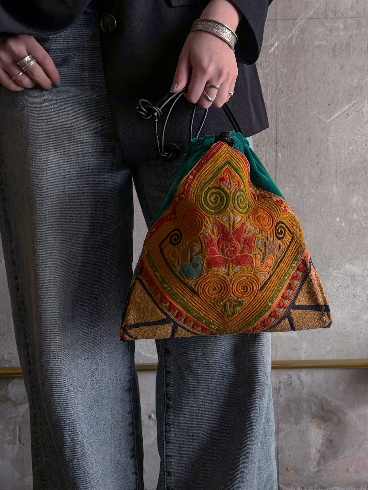 Miao tribe／Vintage textile bag