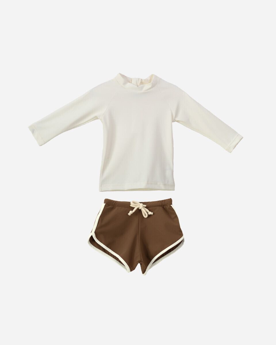 【受注生産・送料無料】son and daughter / Canoa Rash Guard Sets in Burn