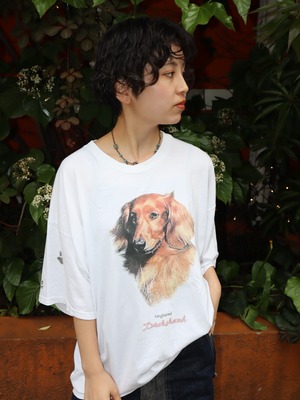 animal tee "Dachshund" 【6303】