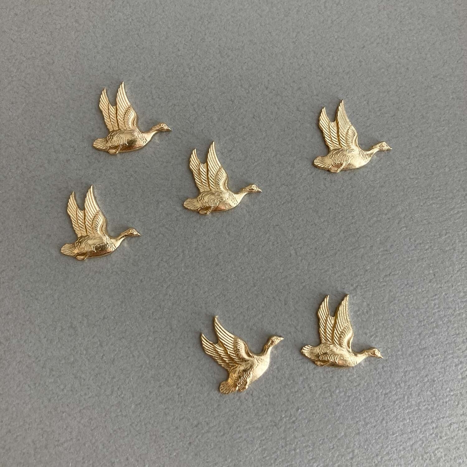 最終入荷〉USA真鍮 飛んでいるアヒルのプレート | Dua-アクセサリー