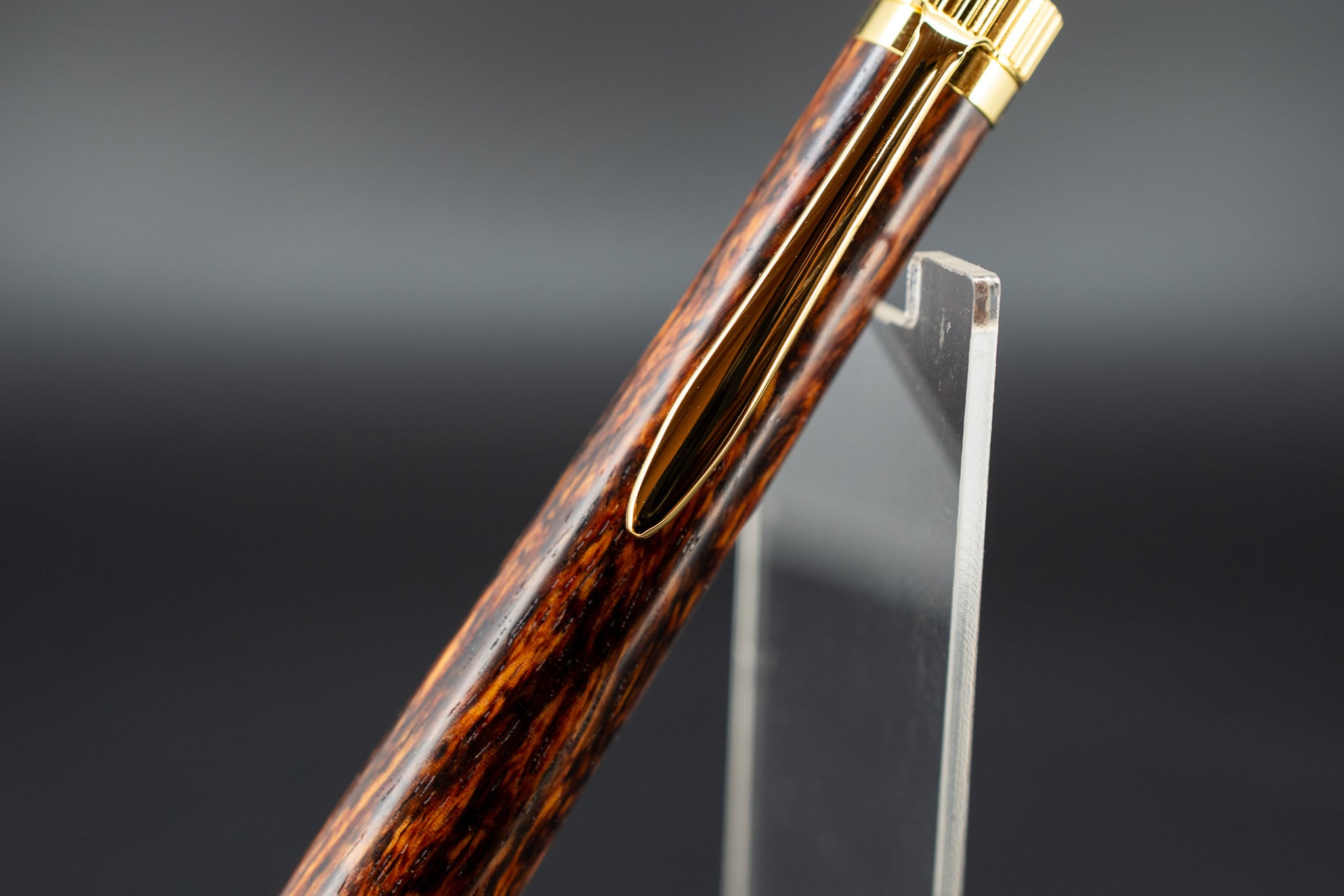 【東洋のローズウッド】 縞紫檀 変わり杢 極上 gold MP