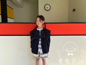 セーラーカラージップスウェット(ネイビー)90〜130cm