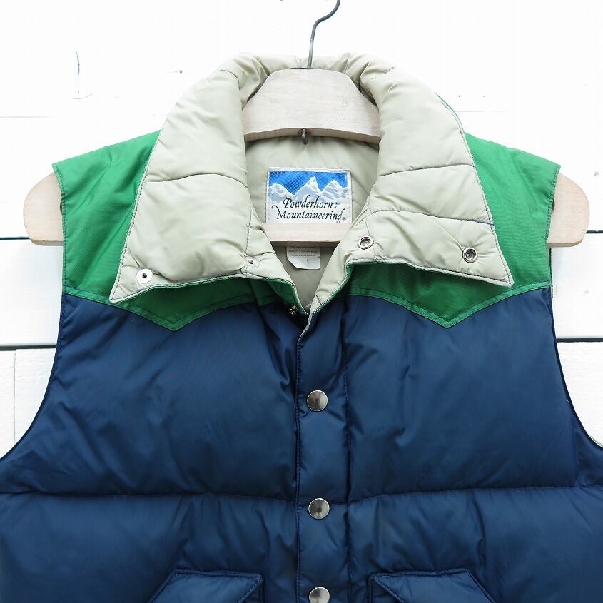 最安価格挑戦 【Powderhorn Mountaineering】美品 ダウンベスト XS