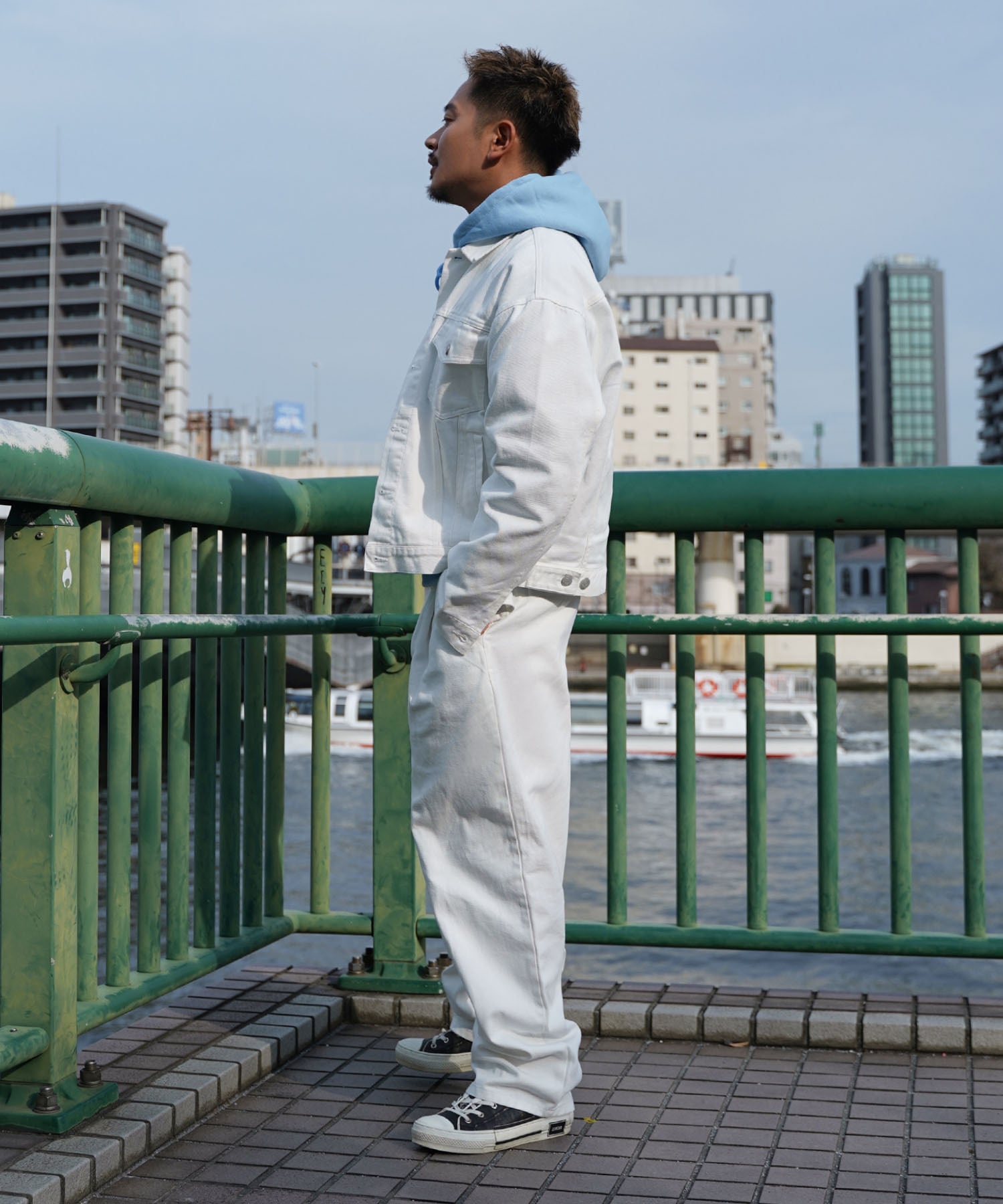 Re:room】TUCK WIDE WHITE DENIM ［REP245］ | #Re:room（リルーム）