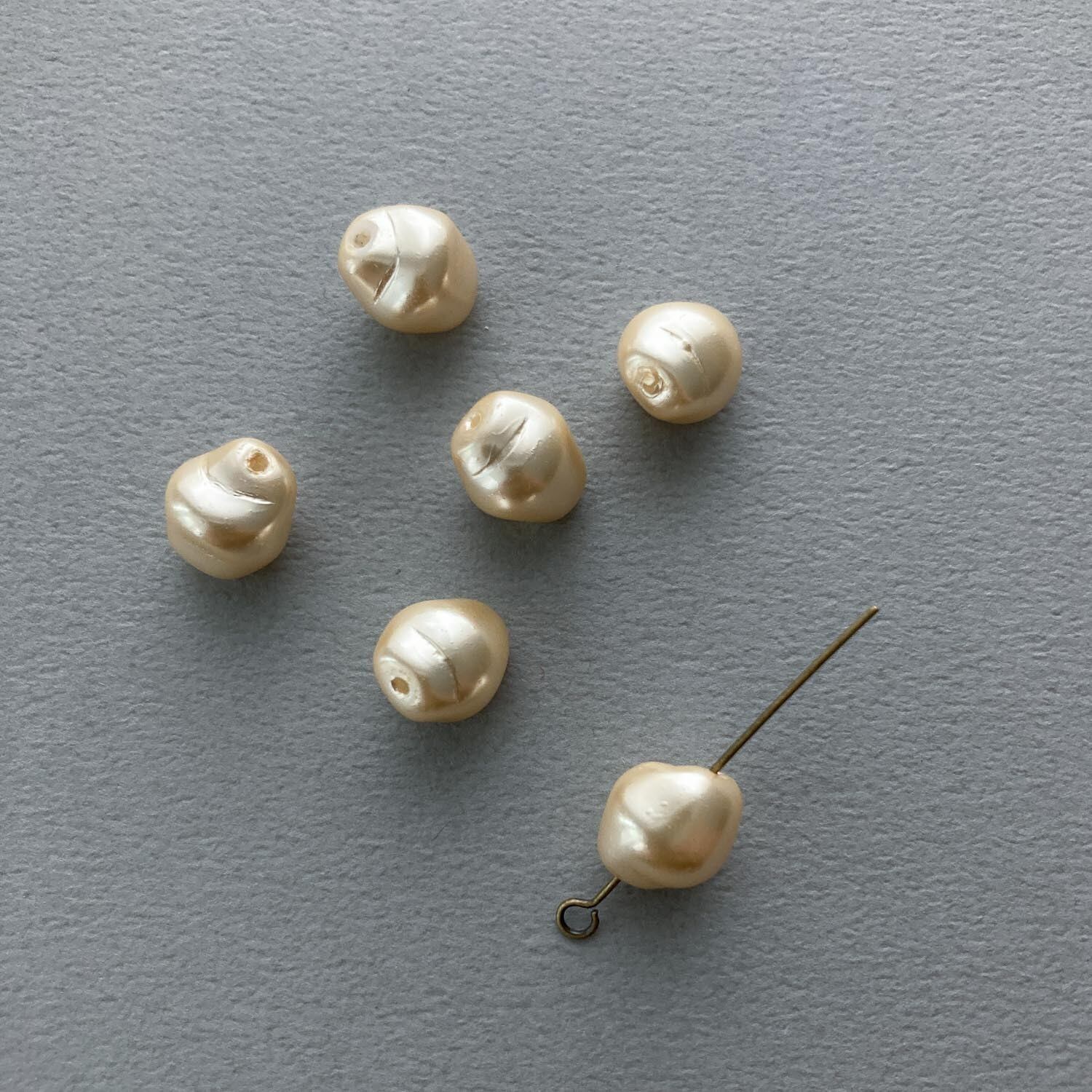 チェコいびつパール風ガラスビーズS（11mm） | Dua-アクセサリーパーツ