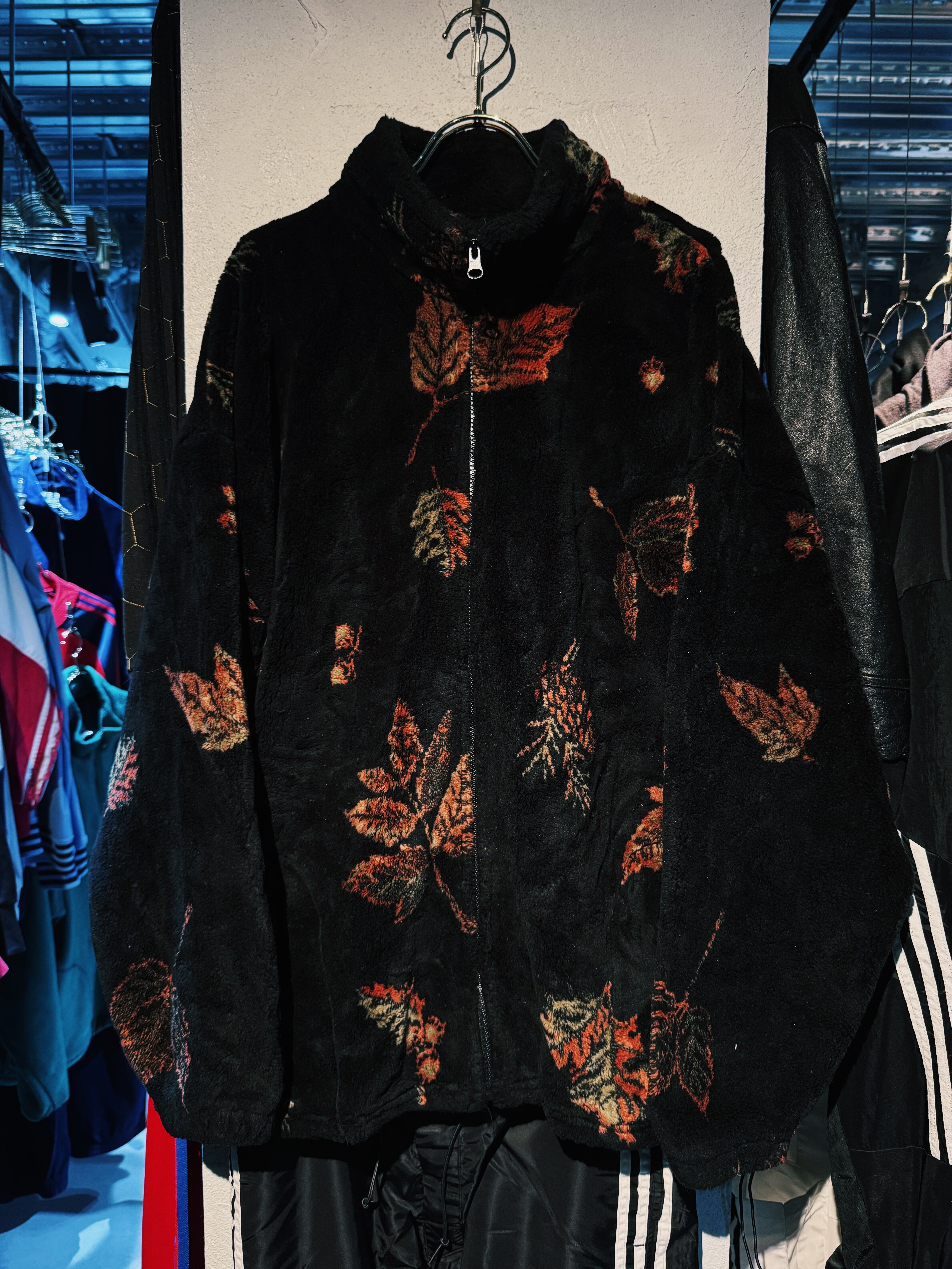 【D4C】90's vintage graphic pattern design fleece jacket