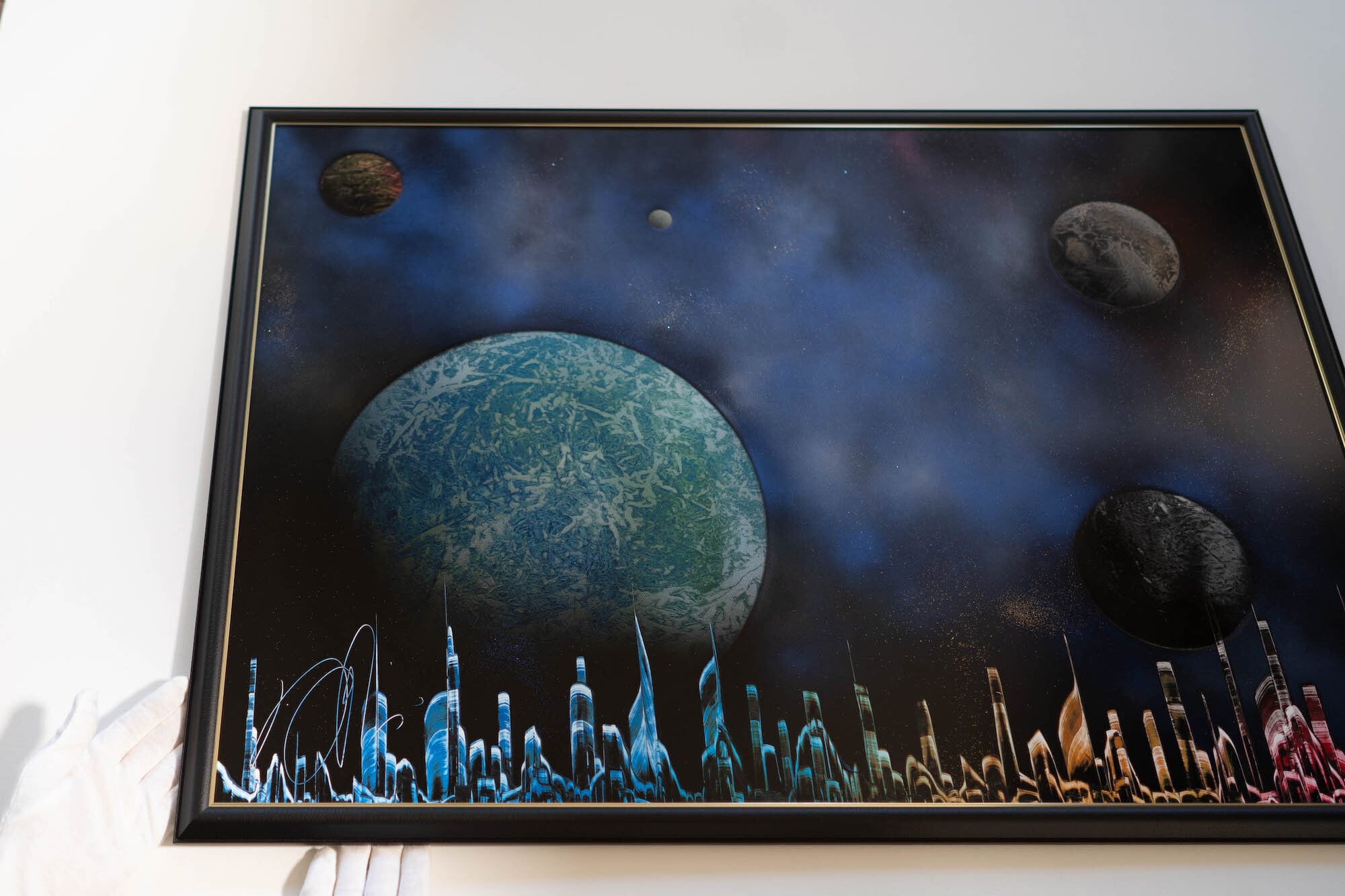 urban / 宇宙をテーマにしたスプレーアート作品 原画販売アート作品
