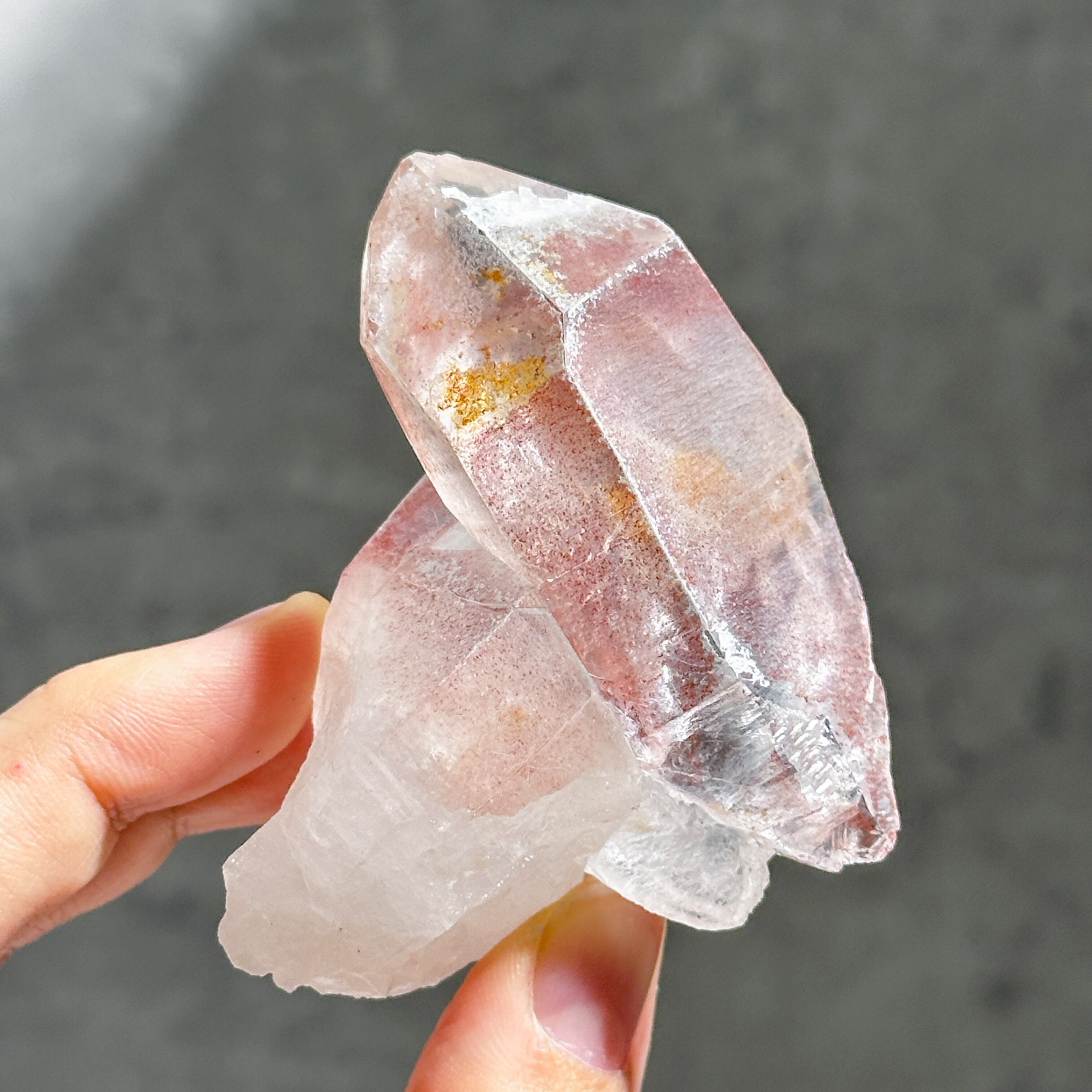 ストロベリーレムリアン　ディアマンティーナ産　クラスター　41 ピンクレムリアン ストロベリーレムリアンディアマンティーナ産クラスター41 ピンク