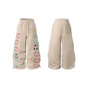 ストリート サッカープリント スウェットパンツ P364