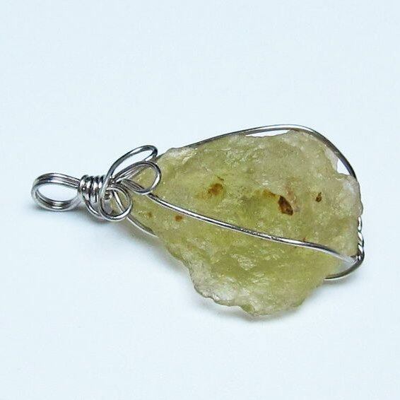 リビアングラス ペンダント 一点物 メール便可 112-13820