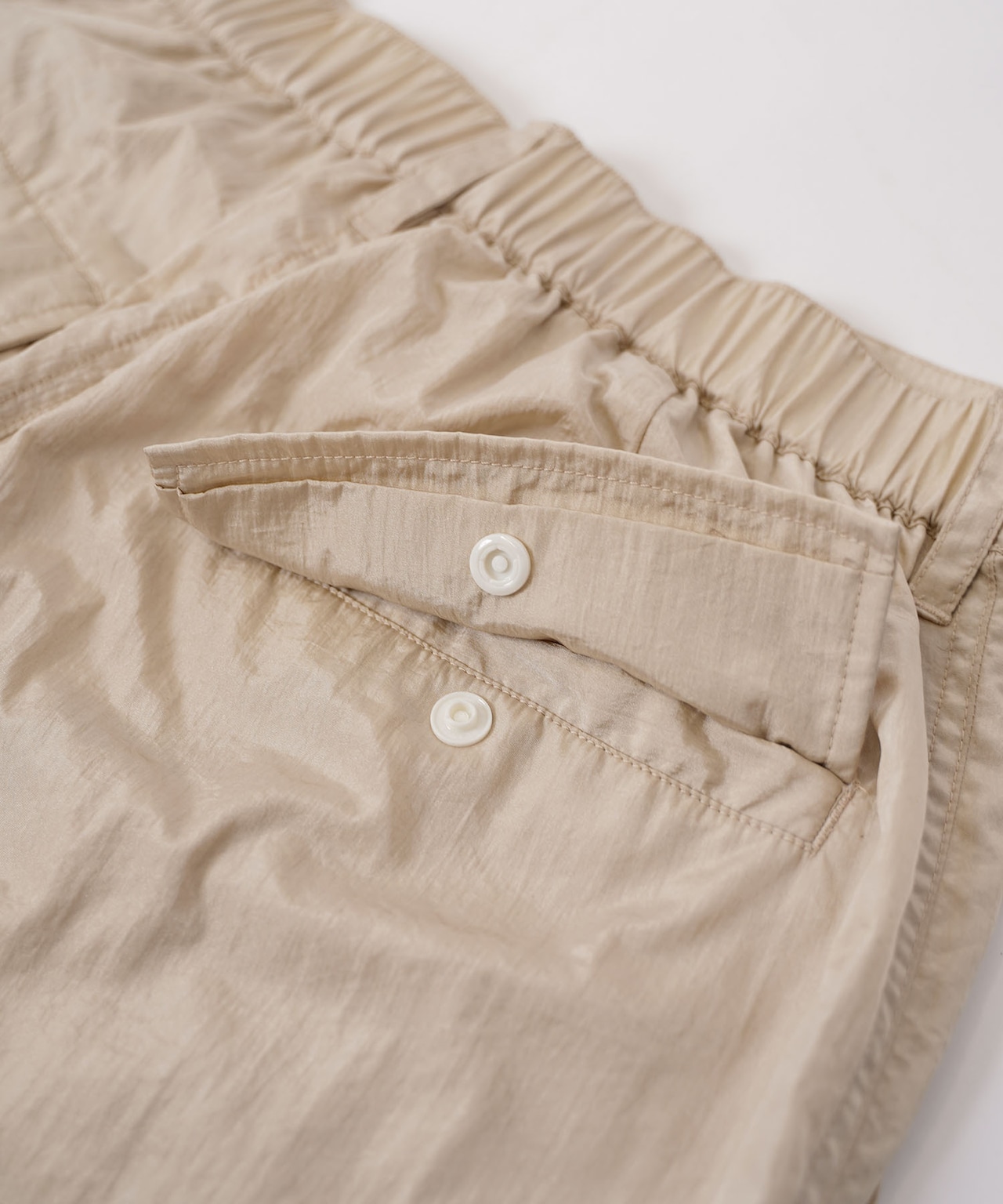 【#Re:room】SATIN NYLON WIDE CARGO PANTS［REP240］