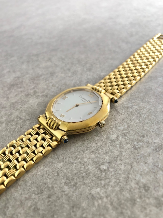 Christian Dior クリスチャン ディオール 腕時計 ゴールド オクタゴン ステンレススチール 63151 クォーツ vintage ヴィンテージ オールド 54f3dy