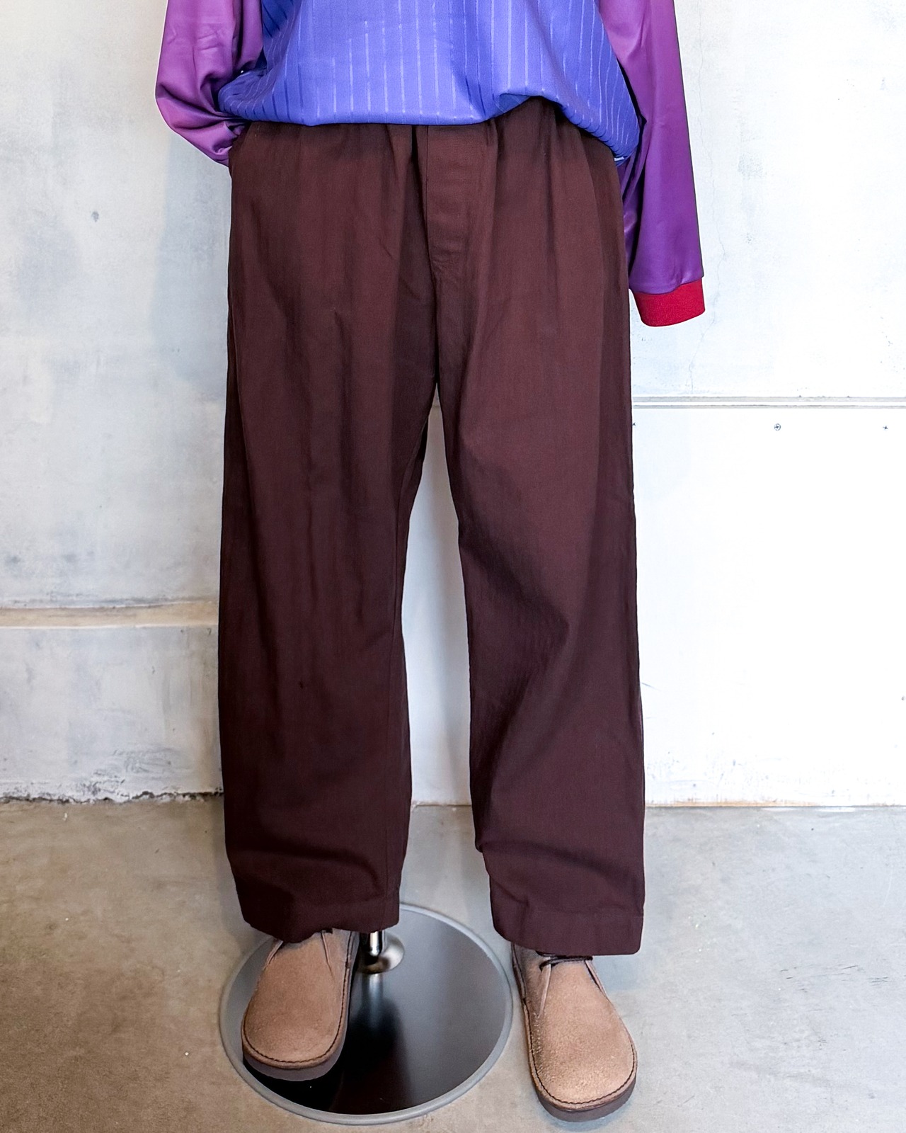 【HTS WOMEN】HERRINGBONE EASY PANTS