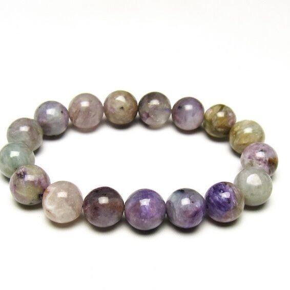 チャロアイト ブレスレット 12mm 一点物 メール便可 111-49261