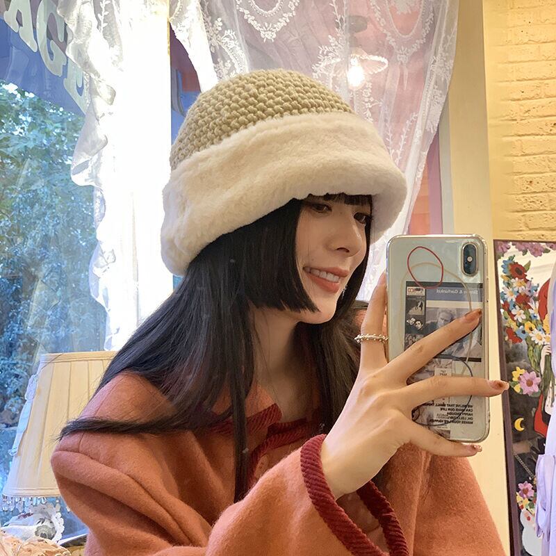 オータムウィンタースタイルホワイトウール 帽子 大人ガーリー スウィート キュート カジュアル 秋物 冬物 ブラック・アイド・ピーズ42955162872