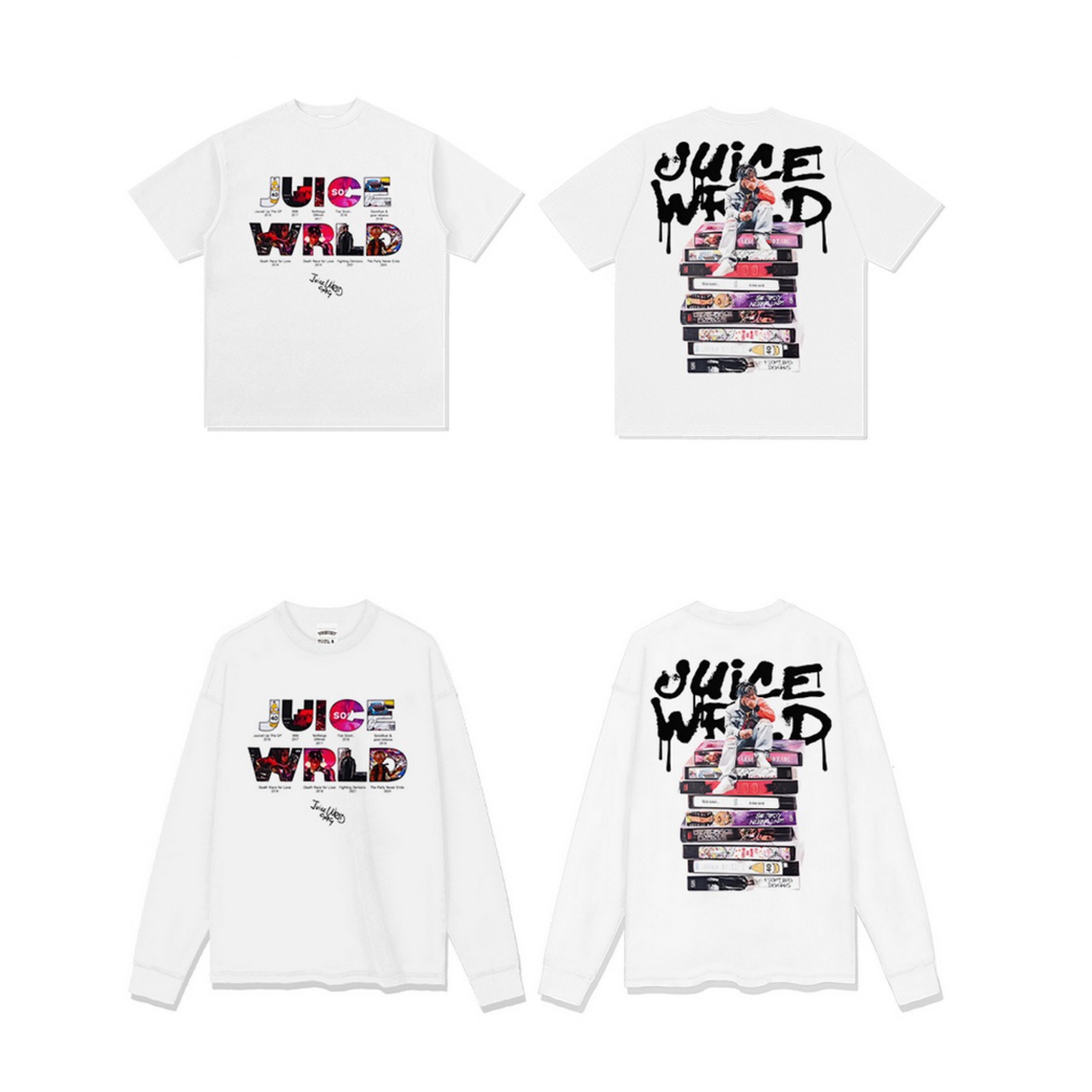 VINTAGE ストリート Juicewrld Tシャツ T1643