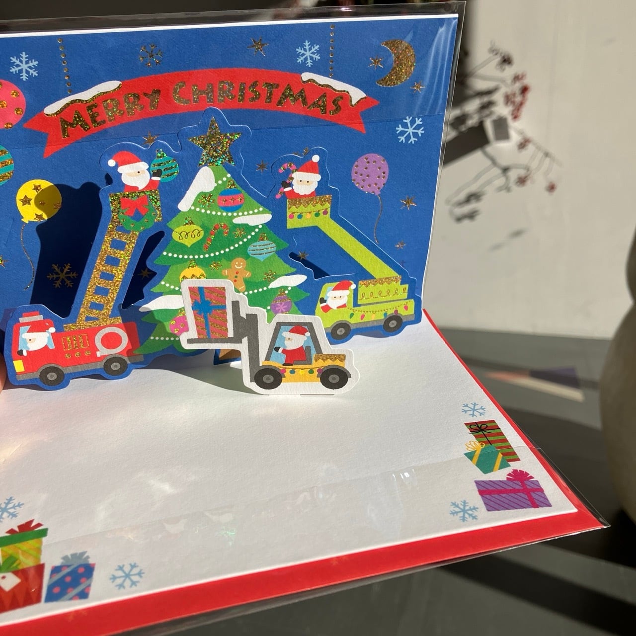 ホールマーク クリスマスはたらく車II 立体クリスマスカード CA31