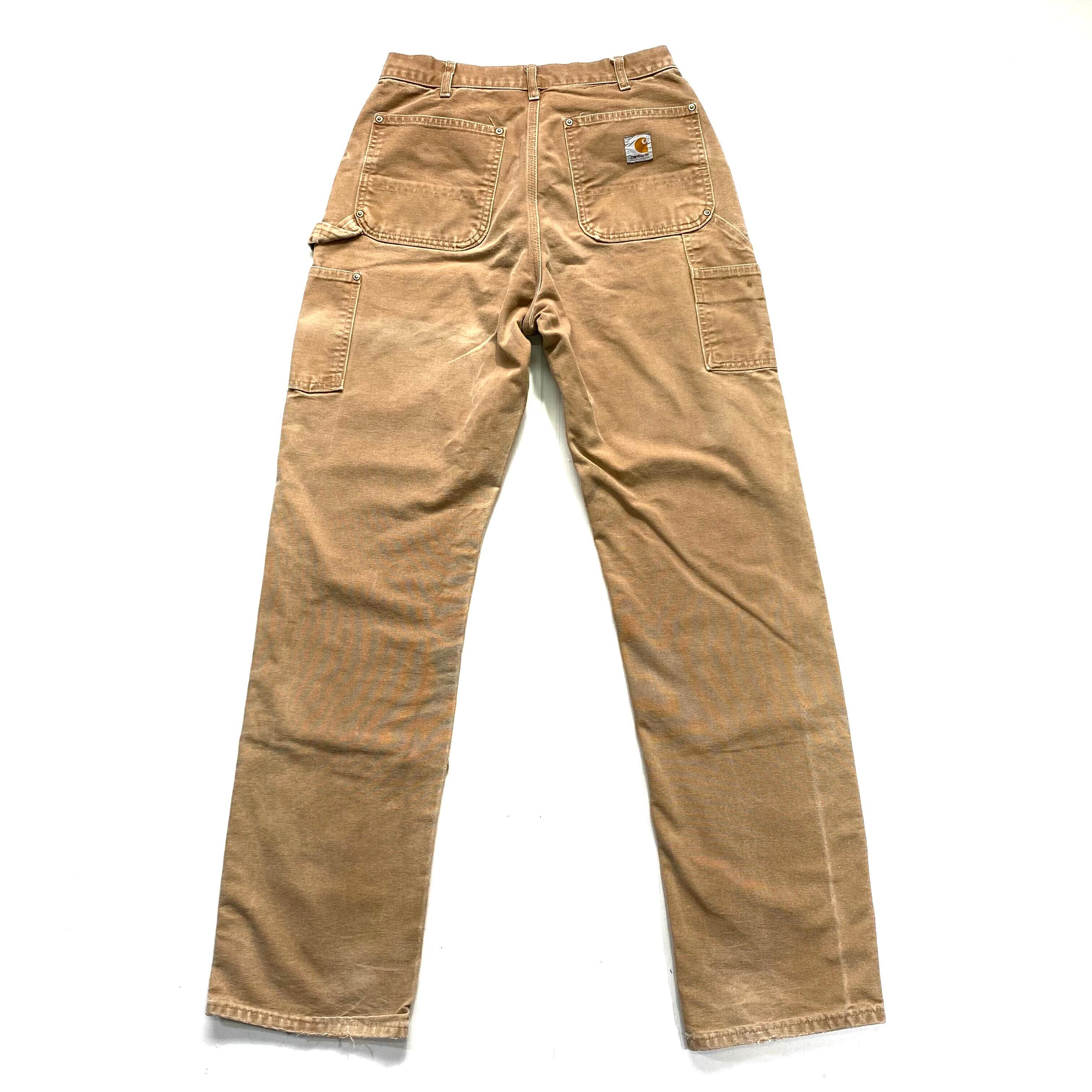 USA製 Carhartt カーハート ダック地 ダブルニー ペインターパンツ ワークパンツ メンズ W33　ベージュ 古着【ロングパンツ】 |  cave 古着屋【公式】古着通販サイト