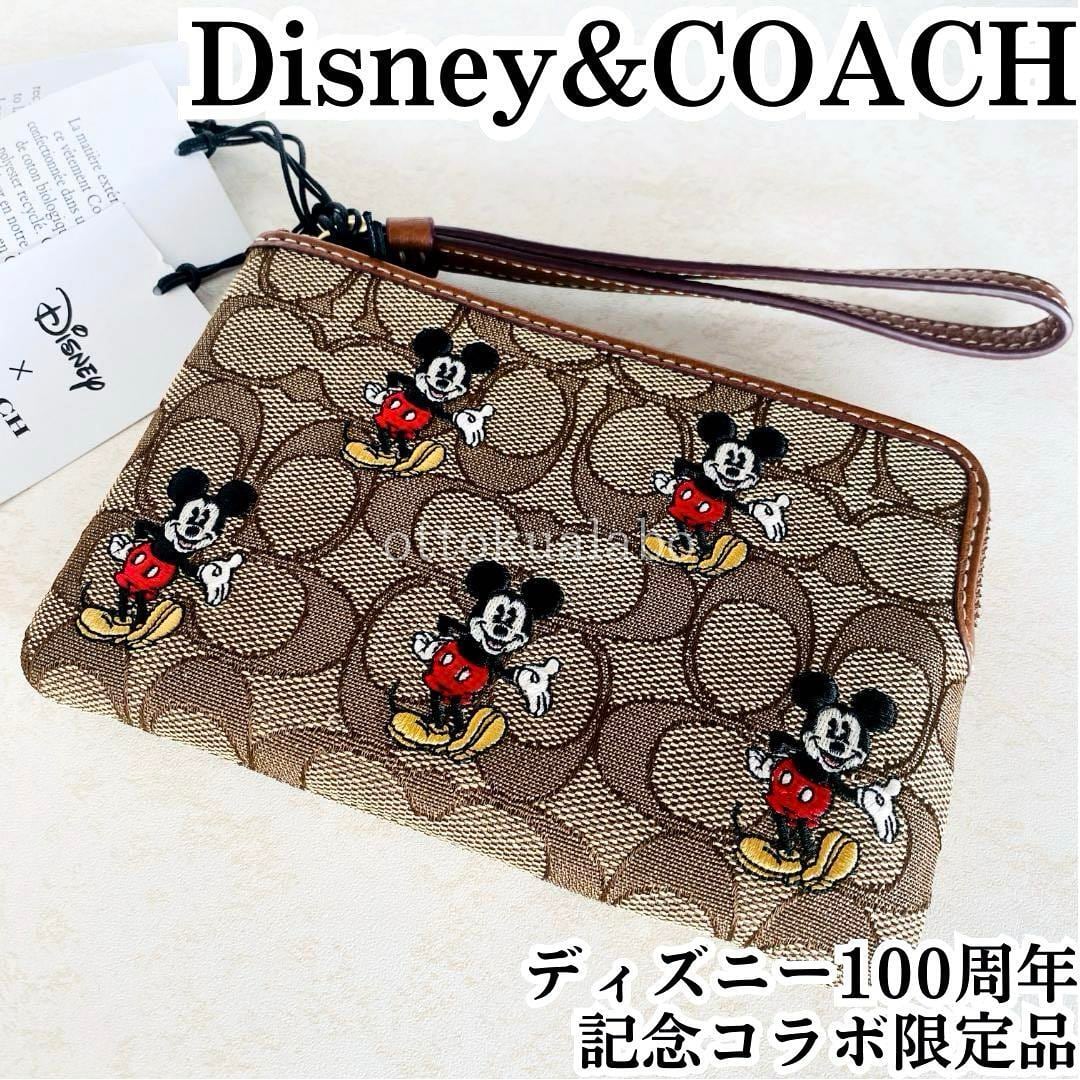 新品】DISNEY x COACHコーチミッキーマウス ディズニーかわいいポーチ