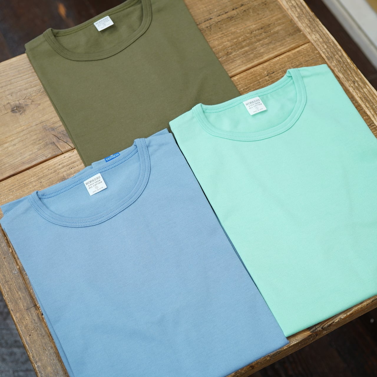 Workers(ワーカーズ) 2PLY半袖Tシャツ スリムフィット ポケットなし