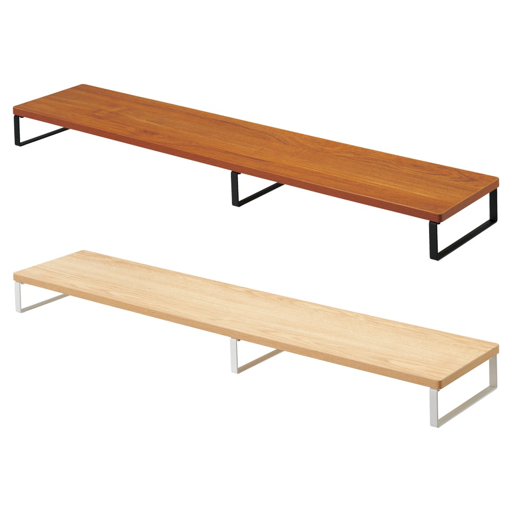 リヒトラブ MDF机上台・スリム<1,000 × 200・ロータイプ> A-8005