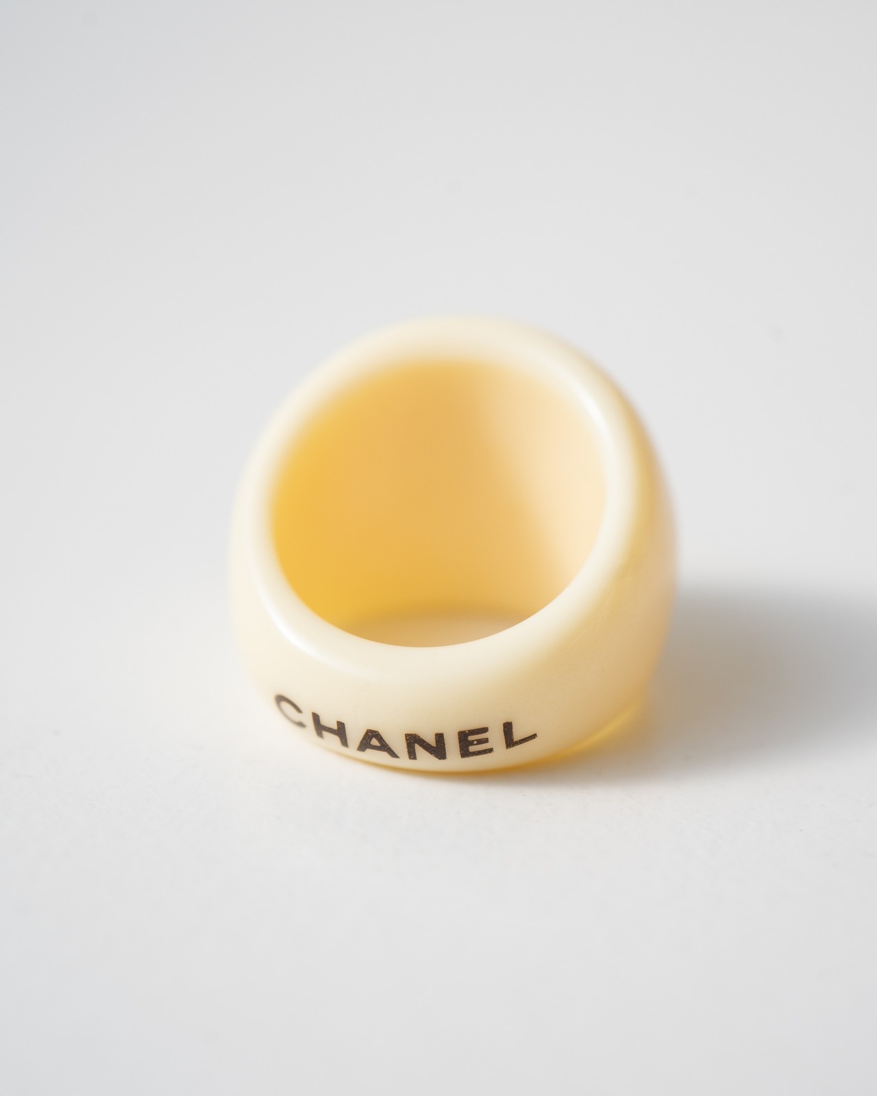 〈CHANEL〉CC mark Plus check ring
