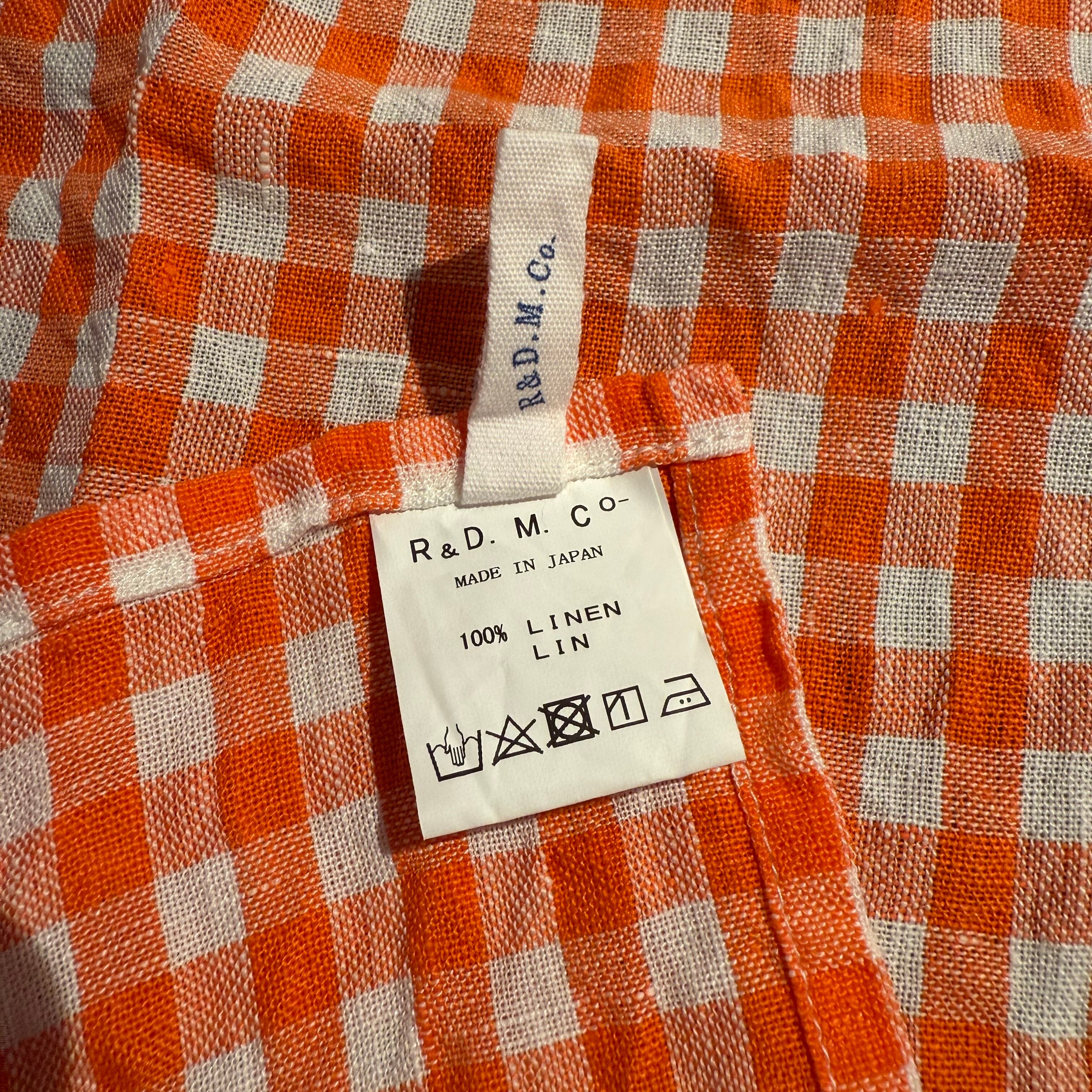 R&D.M.Co-/OLDMAN'S TAILOR オールドマンズテーラー LINEN GINGHAM