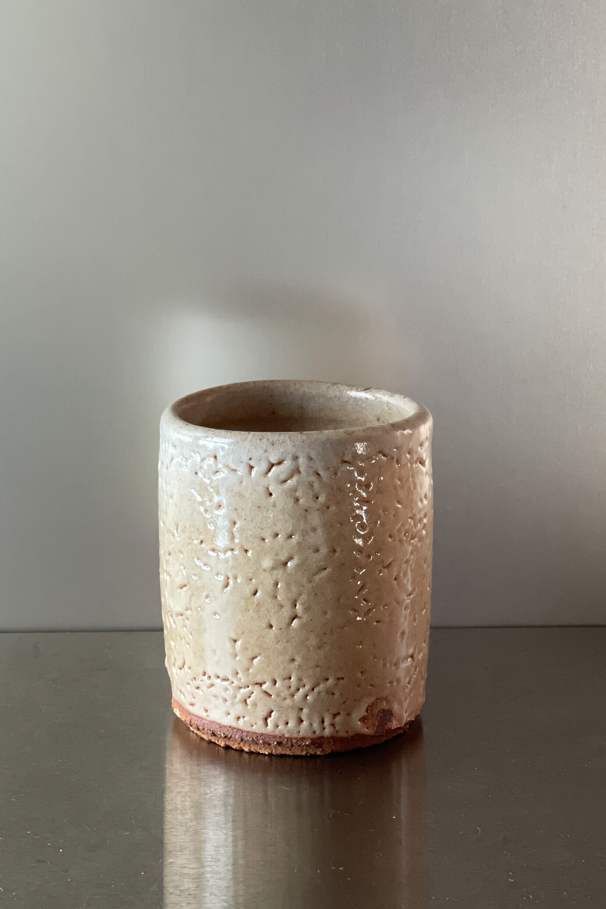 作家物 美濃 志野焼 湯呑 / 陶器 陶芸 志野 湯呑み 民藝 民芸 骨董 作家物 美濃 志野焼 湯呑 / 陶器 陶芸 志野 湯呑み 民藝 民芸