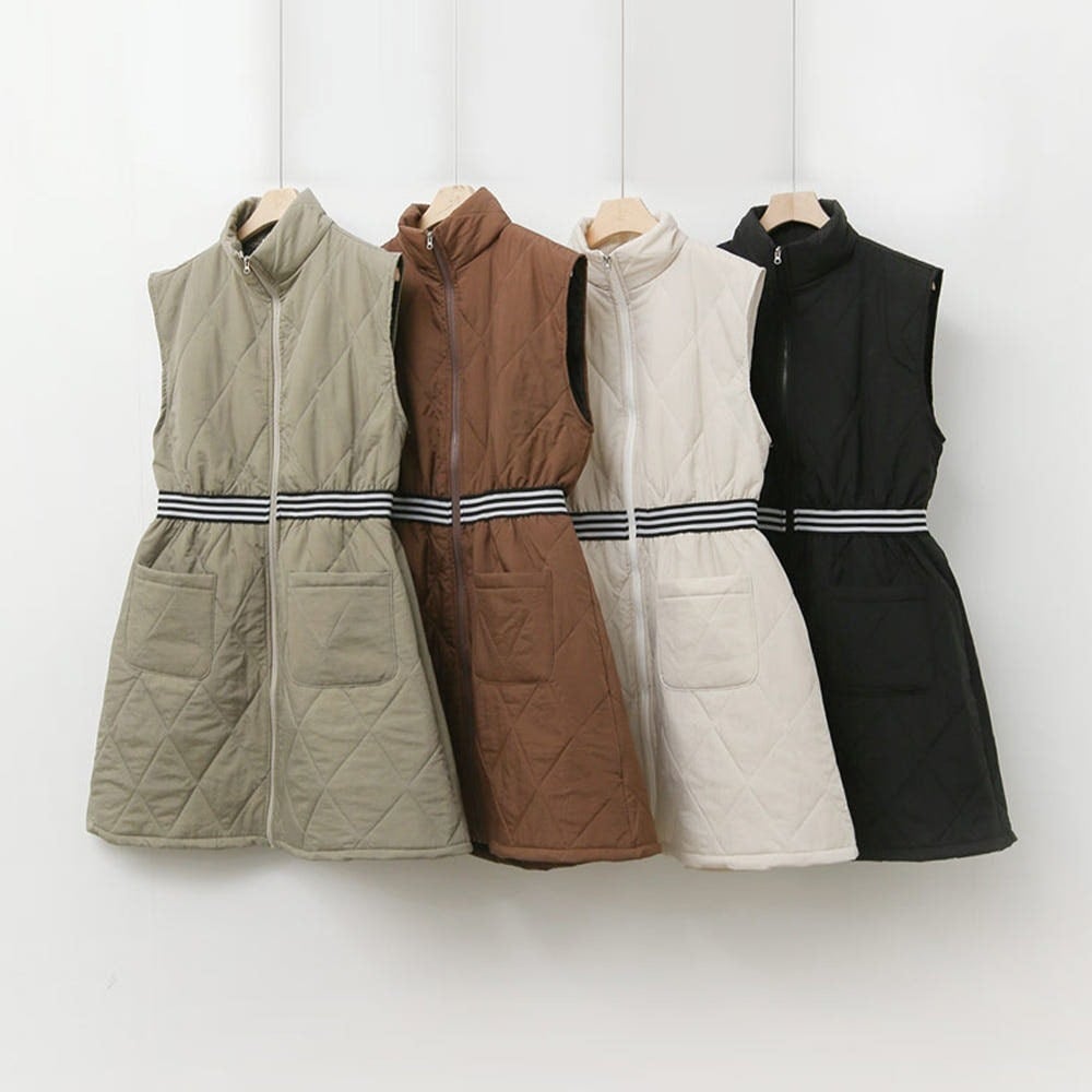 2WAYキルティングロングベストワンピース | Festa Golf